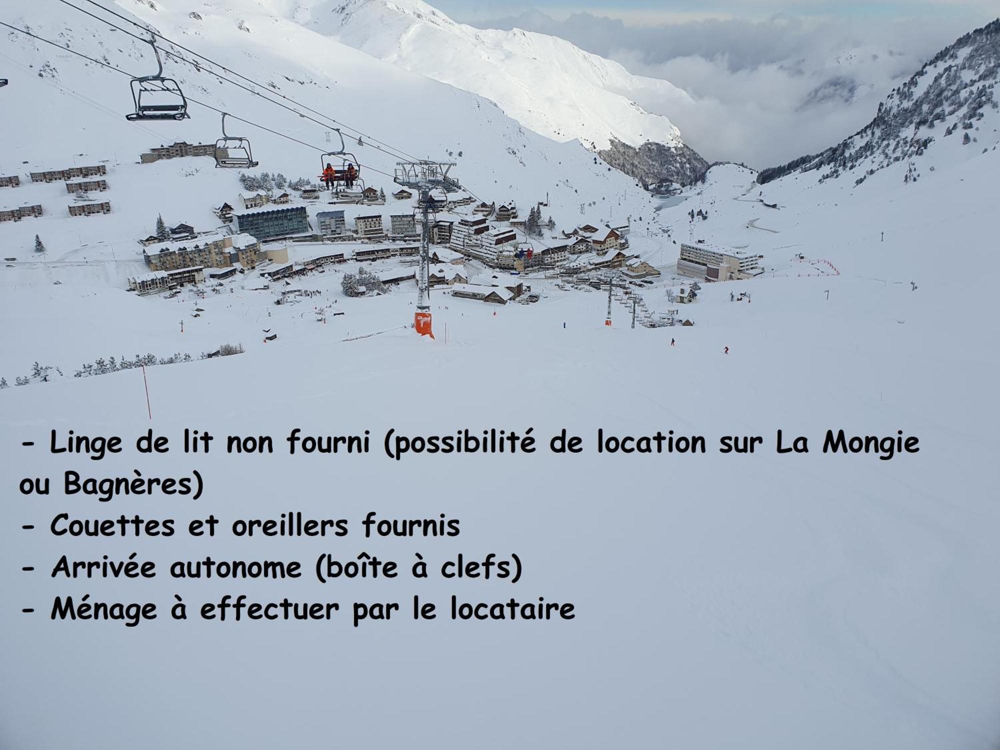 La Mongie, Studio Pieds Des Pistes, Parking Interieur Prive Eksteriør billede